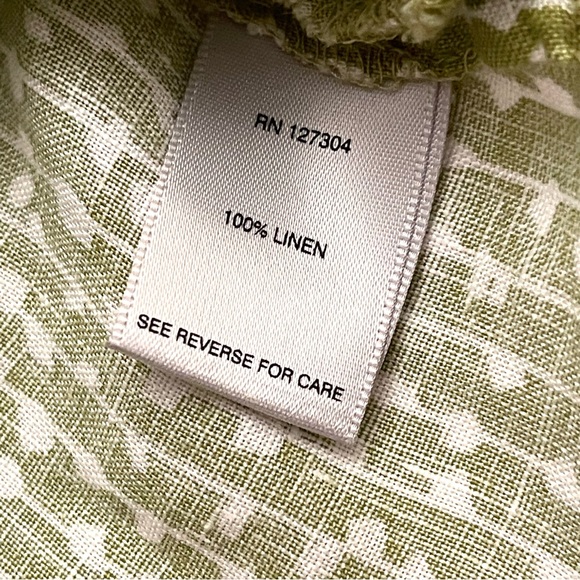 NWT JOHN MARK Linen Print Button Front Lagenlook Tunic - Picture 11 of 11